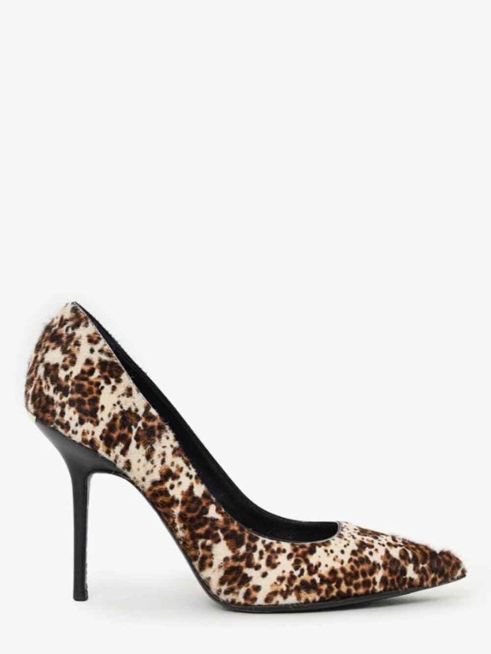 BURBERRY Women's Leopard Print Ponyhair Pointed Heels Size 39.5/US9.5